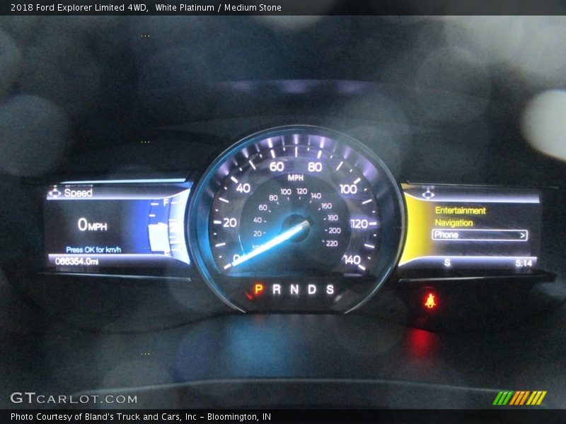 White Platinum / Medium Stone 2018 Ford Explorer Limited 4WD