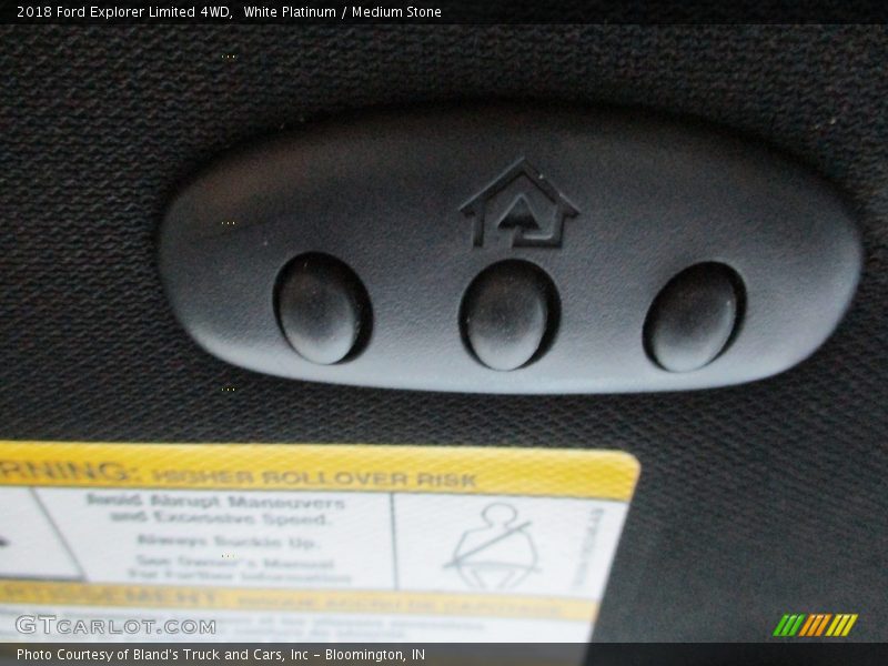 White Platinum / Medium Stone 2018 Ford Explorer Limited 4WD