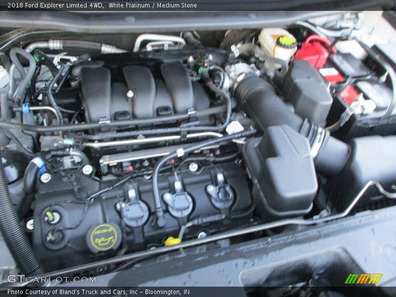 White Platinum / Medium Stone 2018 Ford Explorer Limited 4WD