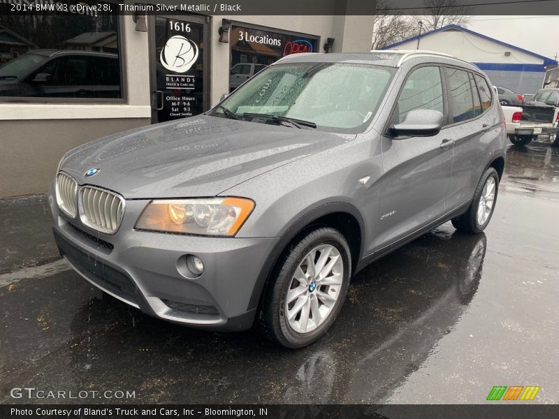 Titanium Silver Metallic / Black 2014 BMW X3 xDrive28i