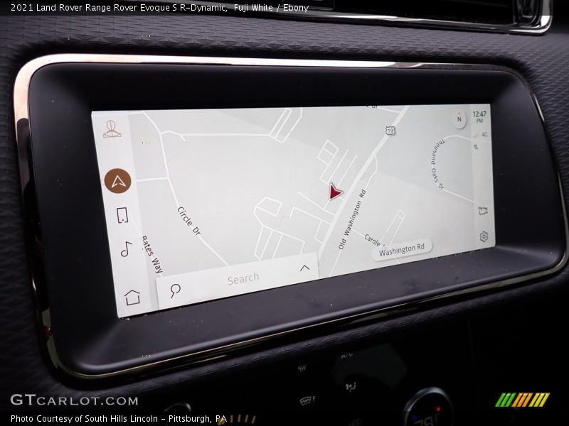 Navigation of 2021 Range Rover Evoque S R-Dynamic