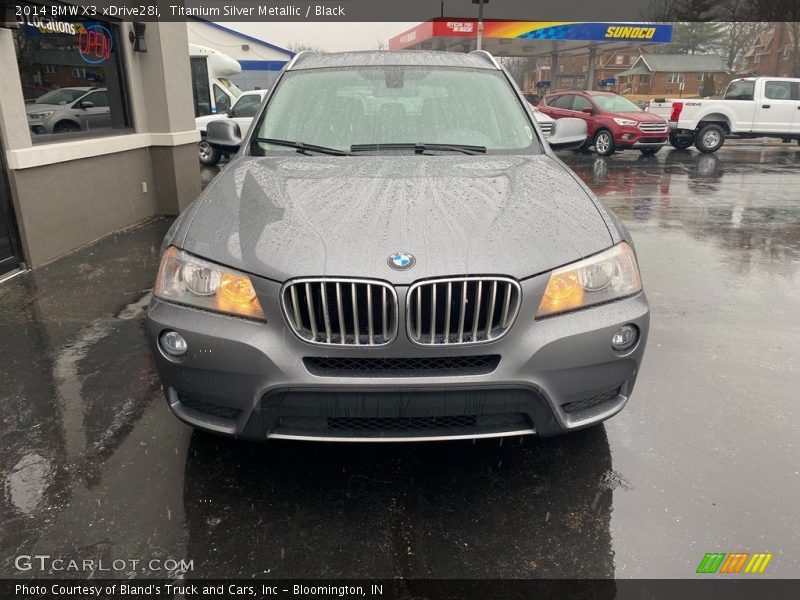 Titanium Silver Metallic / Black 2014 BMW X3 xDrive28i