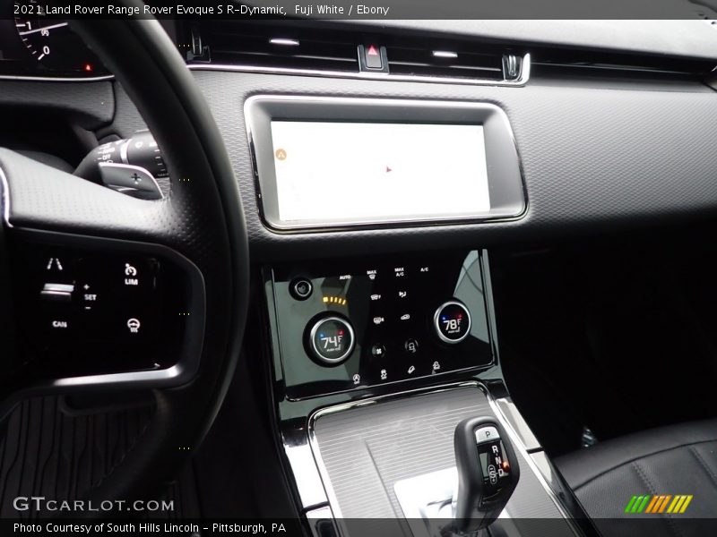 Controls of 2021 Range Rover Evoque S R-Dynamic