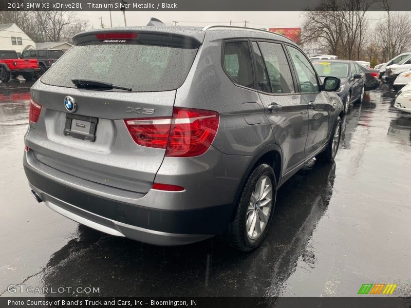 Titanium Silver Metallic / Black 2014 BMW X3 xDrive28i