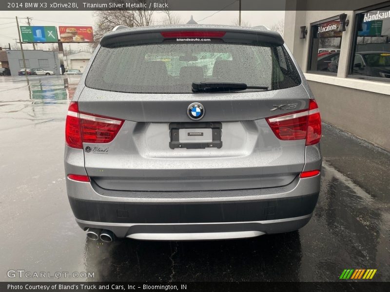 Titanium Silver Metallic / Black 2014 BMW X3 xDrive28i