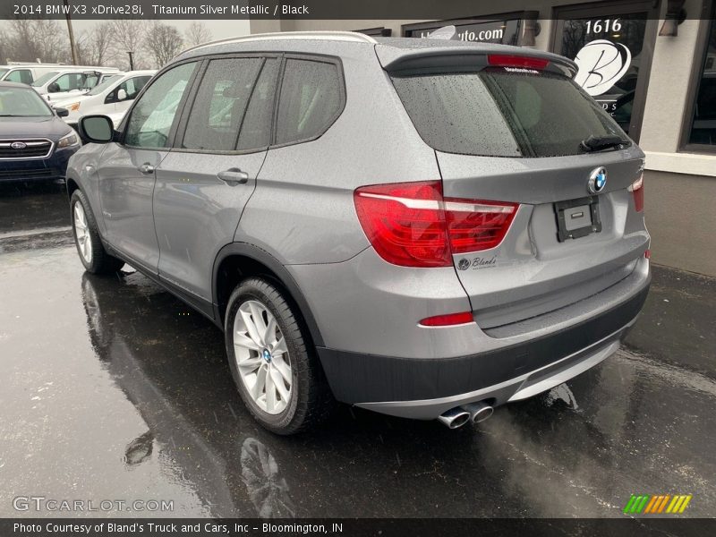 Titanium Silver Metallic / Black 2014 BMW X3 xDrive28i