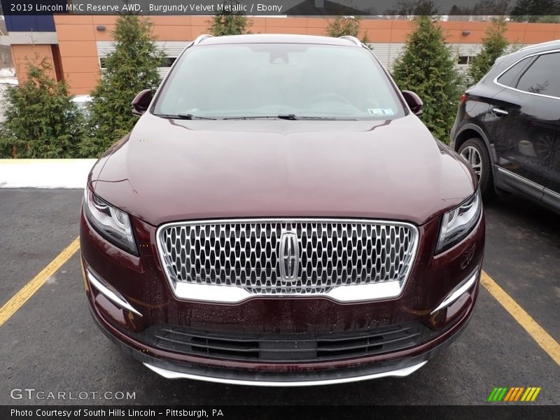 Burgundy Velvet Metallic / Ebony 2019 Lincoln MKC Reserve AWD
