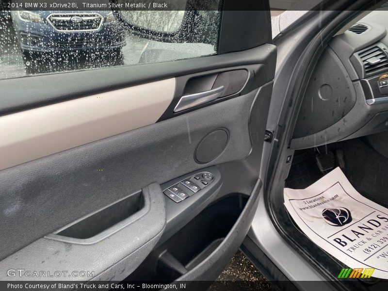 Titanium Silver Metallic / Black 2014 BMW X3 xDrive28i