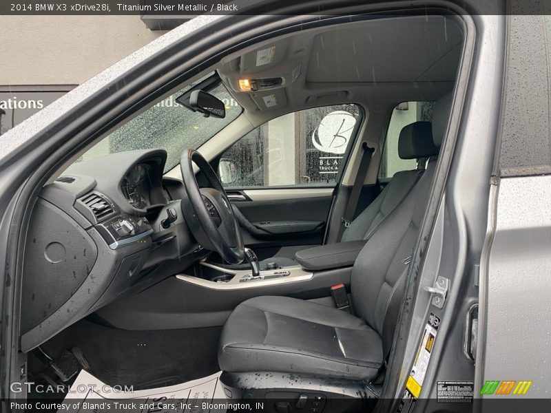 Titanium Silver Metallic / Black 2014 BMW X3 xDrive28i