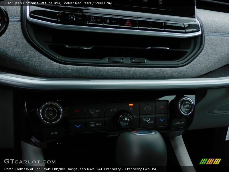 Velvet Red Pearl / Steel Gray 2022 Jeep Compass Latitude 4x4