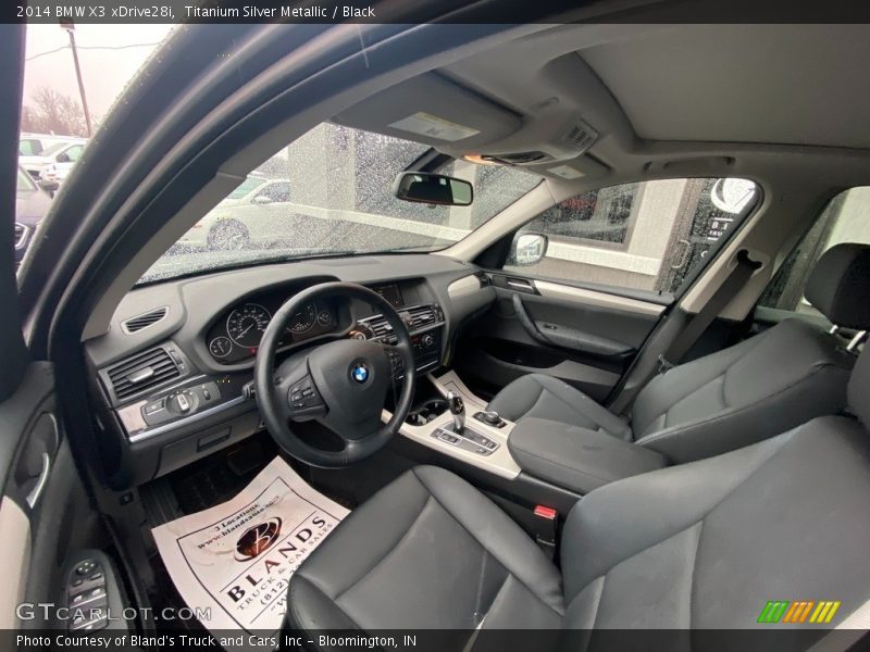 Titanium Silver Metallic / Black 2014 BMW X3 xDrive28i