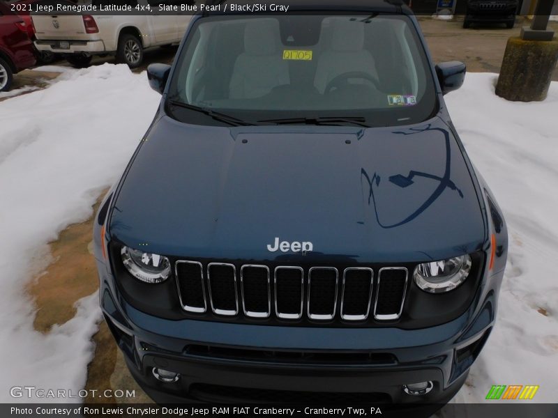 Slate Blue Pearl / Black/Ski Gray 2021 Jeep Renegade Latitude 4x4