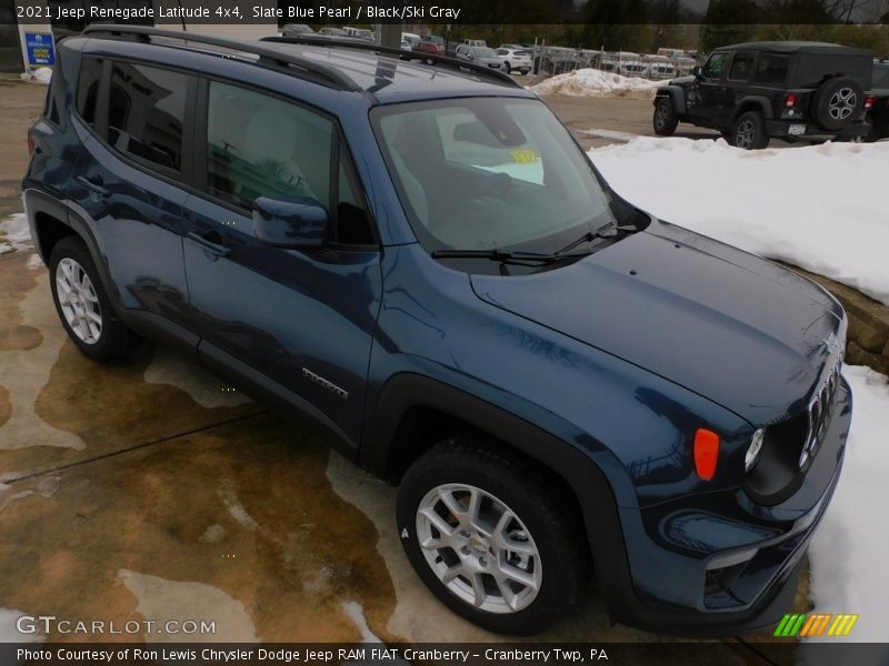 Slate Blue Pearl / Black/Ski Gray 2021 Jeep Renegade Latitude 4x4