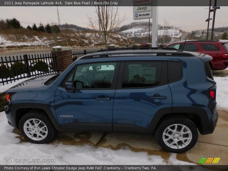 Slate Blue Pearl / Black/Ski Gray 2021 Jeep Renegade Latitude 4x4