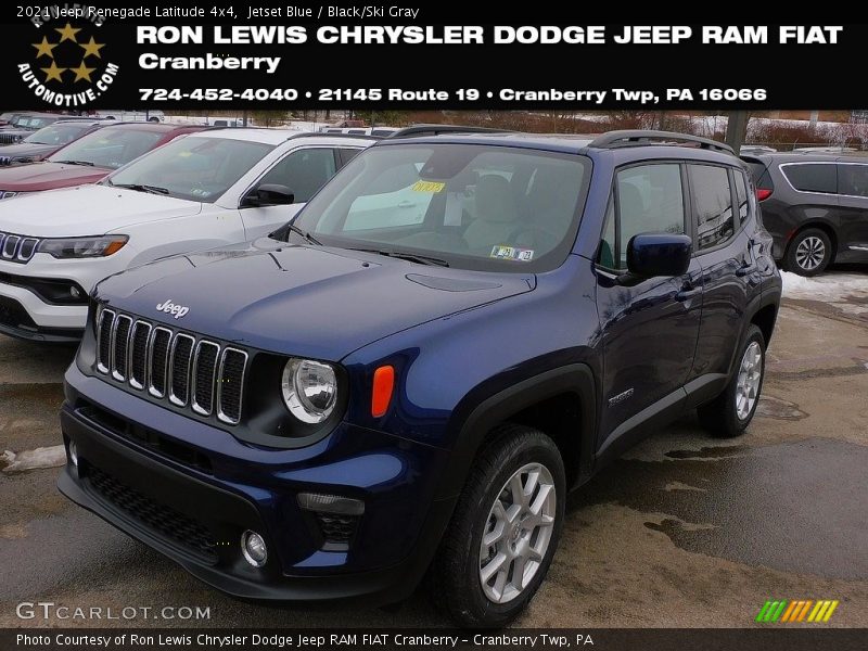 Jetset Blue / Black/Ski Gray 2021 Jeep Renegade Latitude 4x4