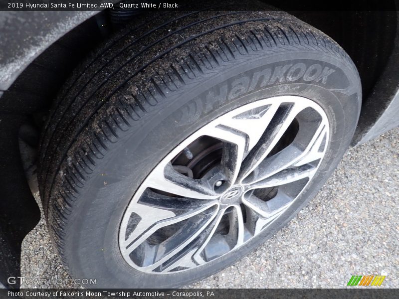 Quartz White / Black 2019 Hyundai Santa Fe Limited AWD