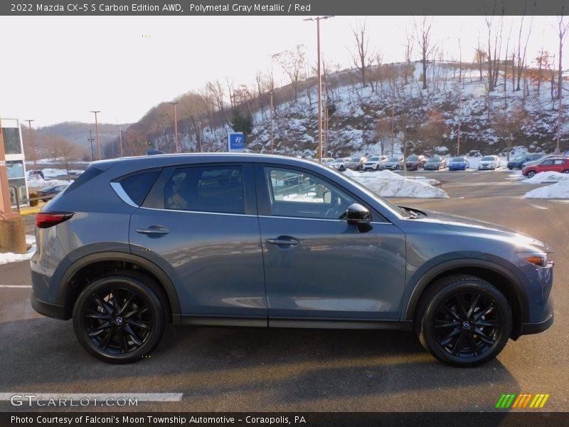 Polymetal Gray Metallic / Red 2022 Mazda CX-5 S Carbon Edition AWD