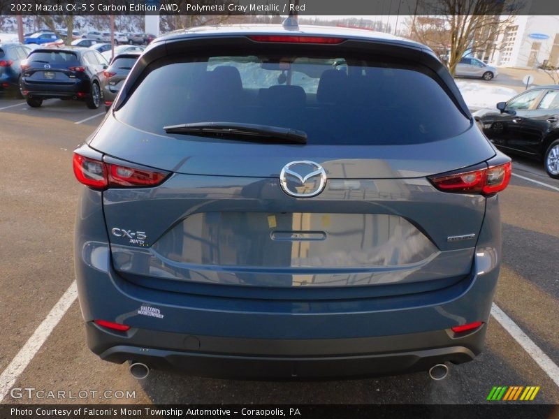 Polymetal Gray Metallic / Red 2022 Mazda CX-5 S Carbon Edition AWD