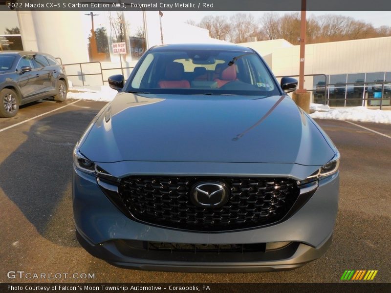 Polymetal Gray Metallic / Red 2022 Mazda CX-5 S Carbon Edition AWD