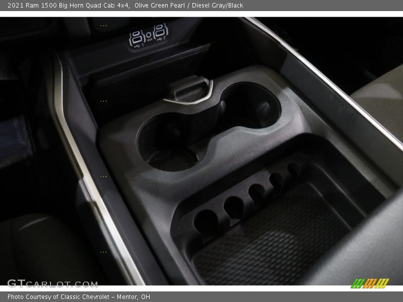 Olive Green Pearl / Diesel Gray/Black 2021 Ram 1500 Big Horn Quad Cab 4x4