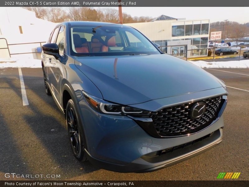 Polymetal Gray Metallic / Red 2022 Mazda CX-5 S Carbon Edition AWD