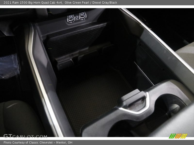 Olive Green Pearl / Diesel Gray/Black 2021 Ram 1500 Big Horn Quad Cab 4x4