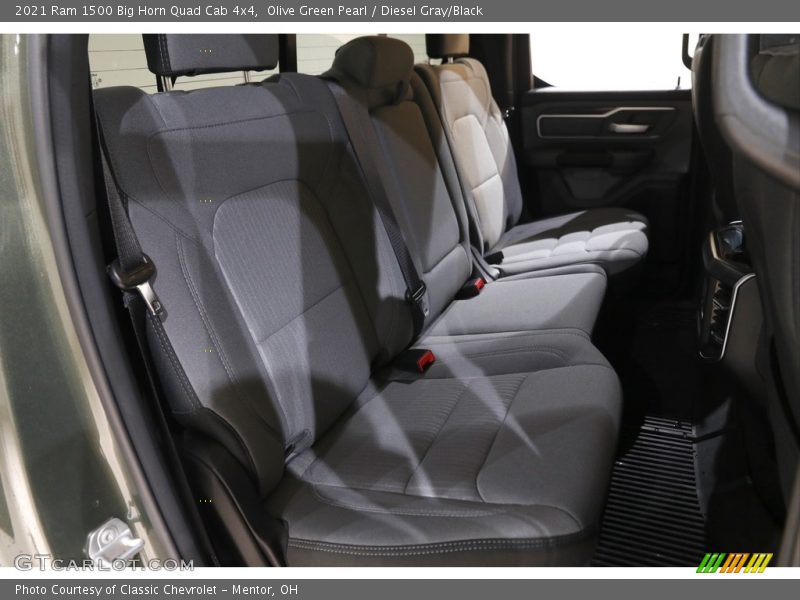 Olive Green Pearl / Diesel Gray/Black 2021 Ram 1500 Big Horn Quad Cab 4x4