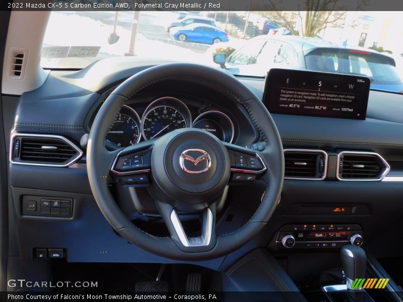Polymetal Gray Metallic / Red 2022 Mazda CX-5 S Carbon Edition AWD