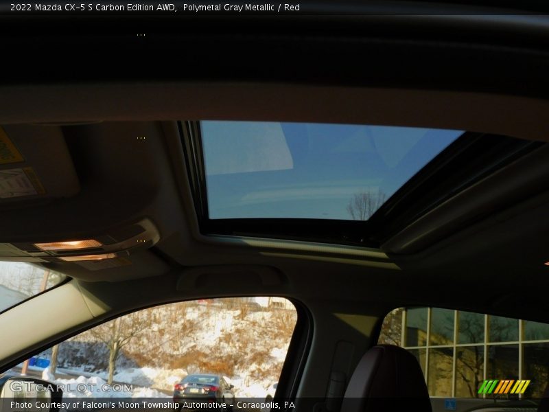 Polymetal Gray Metallic / Red 2022 Mazda CX-5 S Carbon Edition AWD
