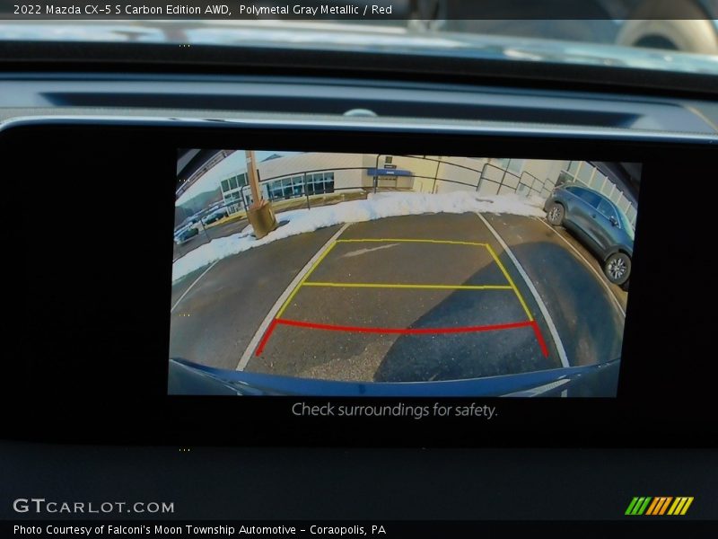 Polymetal Gray Metallic / Red 2022 Mazda CX-5 S Carbon Edition AWD