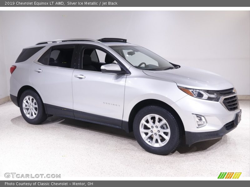 Silver Ice Metallic / Jet Black 2019 Chevrolet Equinox LT AWD