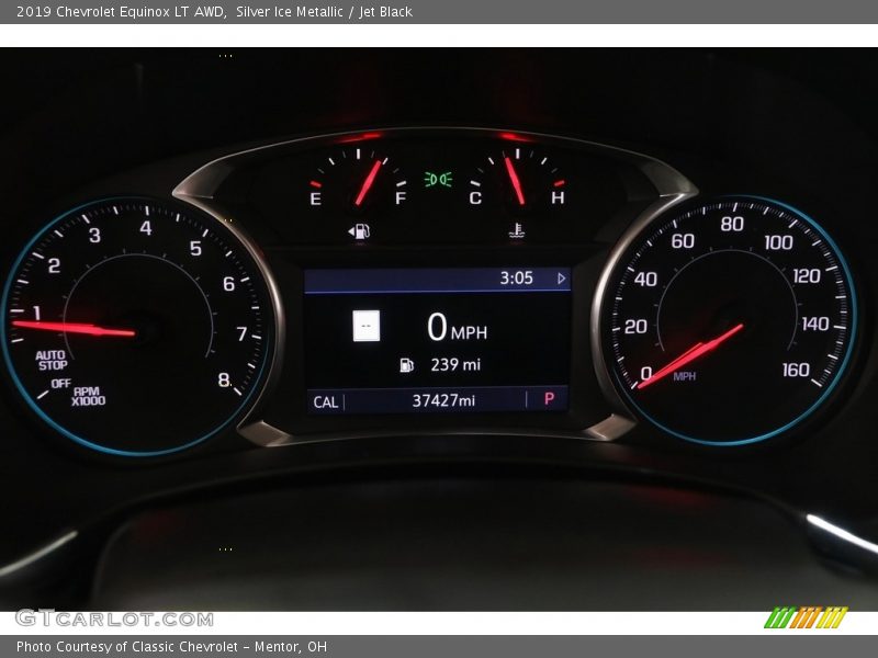 Silver Ice Metallic / Jet Black 2019 Chevrolet Equinox LT AWD