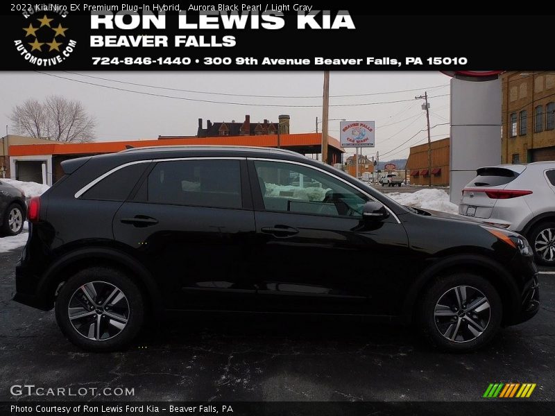 Aurora Black Pearl / Light Gray 2022 Kia Niro EX Premium Plug-In Hybrid