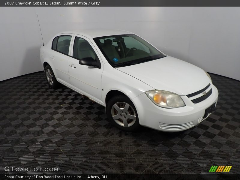 Summit White / Gray 2007 Chevrolet Cobalt LS Sedan