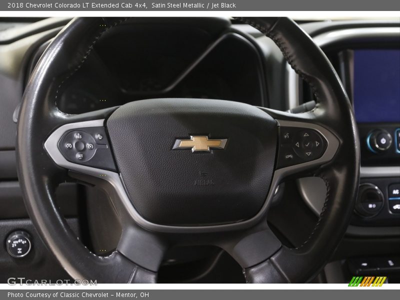 Satin Steel Metallic / Jet Black 2018 Chevrolet Colorado LT Extended Cab 4x4