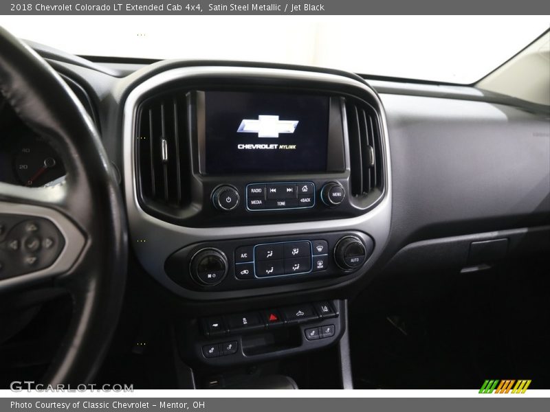 Satin Steel Metallic / Jet Black 2018 Chevrolet Colorado LT Extended Cab 4x4