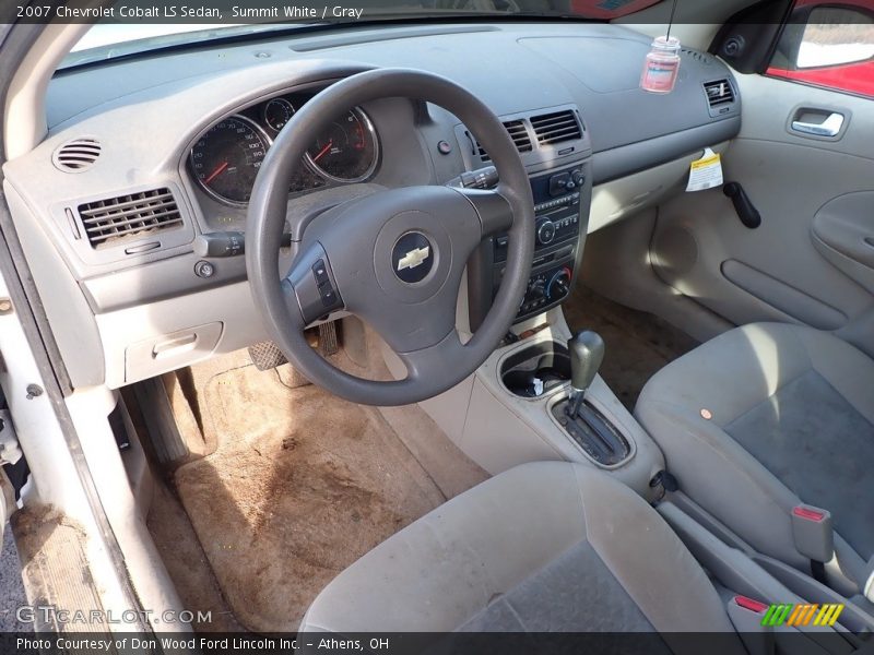 Summit White / Gray 2007 Chevrolet Cobalt LS Sedan