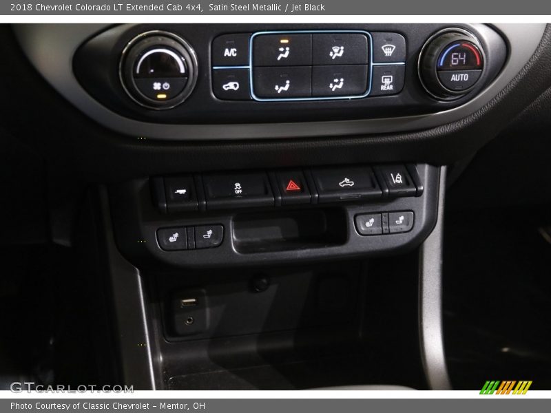 Satin Steel Metallic / Jet Black 2018 Chevrolet Colorado LT Extended Cab 4x4