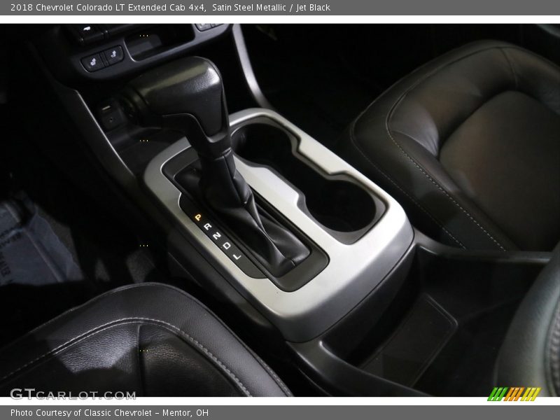 Satin Steel Metallic / Jet Black 2018 Chevrolet Colorado LT Extended Cab 4x4