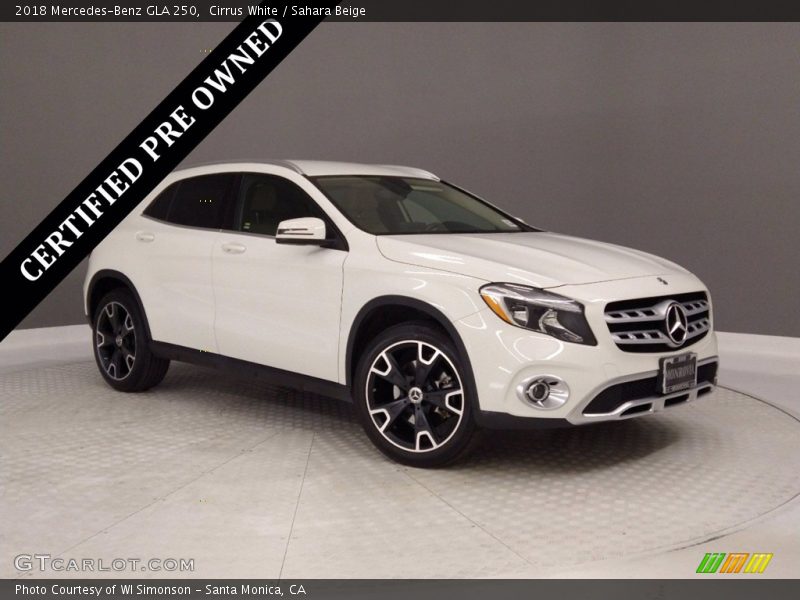 Cirrus White / Sahara Beige 2018 Mercedes-Benz GLA 250