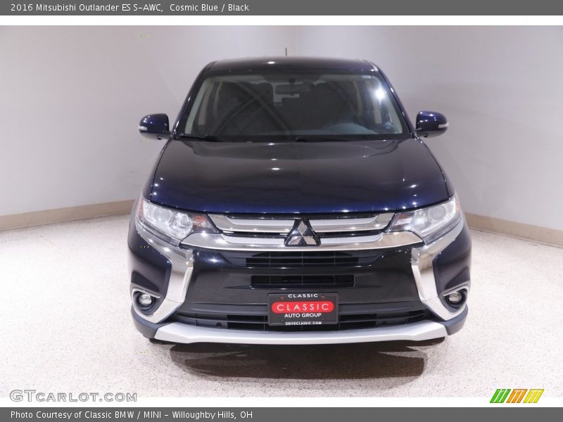 Cosmic Blue / Black 2016 Mitsubishi Outlander ES S-AWC