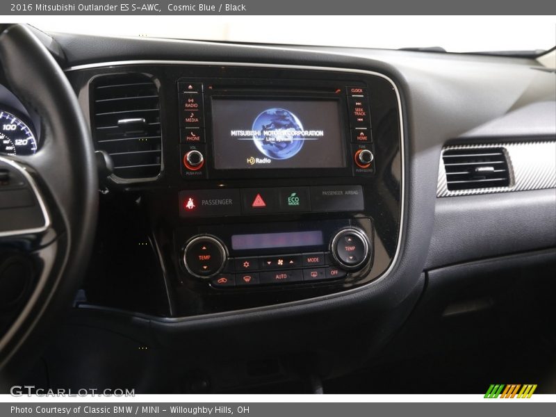 Cosmic Blue / Black 2016 Mitsubishi Outlander ES S-AWC