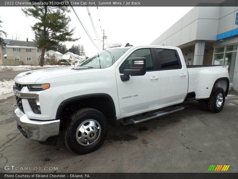 Summit White / Jet Black 2022 Chevrolet Silverado 3500HD LT Crew Cab 4x4