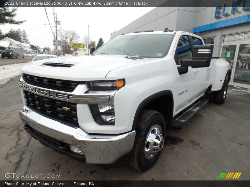 Summit White / Jet Black 2022 Chevrolet Silverado 3500HD LT Crew Cab 4x4