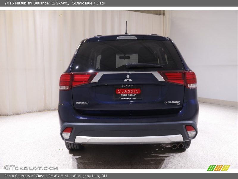 Cosmic Blue / Black 2016 Mitsubishi Outlander ES S-AWC