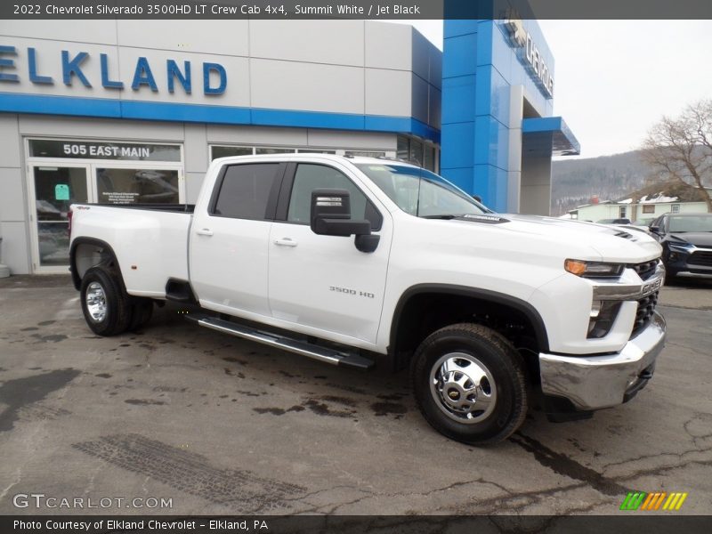 Summit White / Jet Black 2022 Chevrolet Silverado 3500HD LT Crew Cab 4x4