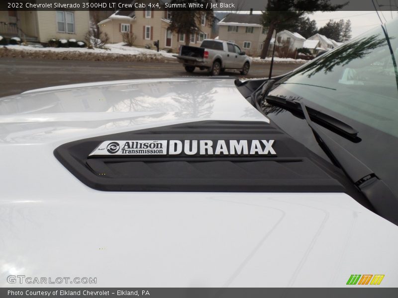 Summit White / Jet Black 2022 Chevrolet Silverado 3500HD LT Crew Cab 4x4