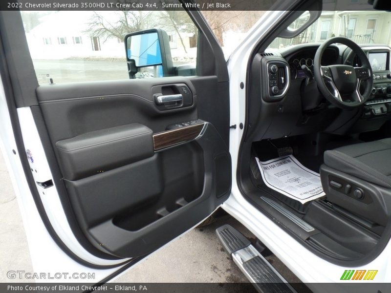 Summit White / Jet Black 2022 Chevrolet Silverado 3500HD LT Crew Cab 4x4