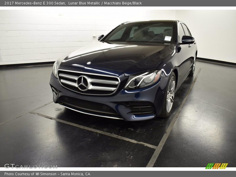 Lunar Blue Metallic / Macchiato Beige/Black 2017 Mercedes-Benz E 300 Sedan