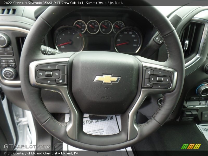 Summit White / Jet Black 2022 Chevrolet Silverado 3500HD LT Crew Cab 4x4